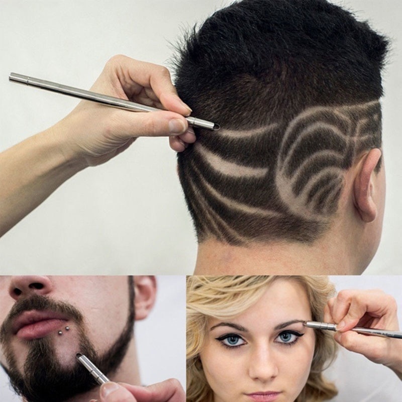 Nowy Profesjonalne Magia Brwi Razor Broda Wióry Włosów Nożyczki