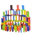 100 sztuk 10 Kolor Ustawić Drewniane Jasne Upadki Domino Dla Dzieci Gry Zabawki Zabawy