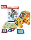 QWZ 32 SZTUK Mini Magnetic Projektant Zestaw Enlighten Cegieł Budowlanych Magnetyczny Model Klocki Zabawki Edukacyjne Dla Dzieci