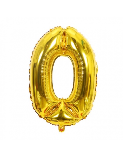 32 cal Złoto Srebro 0-9 Numery Duża Helem Numer Folia Dzieci Festiwali Dekoration Urodziny kapelusz Ballon dla dzieci