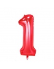 32 cal Różowy Niebieski 40 cal Czerwony Folia Balon Duży Hel Liczba 0-9 Globo Urodziny dla Dzieci strona Kapelusz Decor
