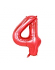 32 cal Różowy Niebieski 40 cal Czerwony Folia Balon Duży Hel Liczba 0-9 Globo Urodziny dla Dzieci strona Kapelusz Decor