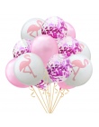15 sztuk/paczka 12 cal Złota Róża Lateksowe Konfetti Dzieci Flamingo Liści Balon na Urodziny Dekoracje Wysokiej Jakości Party De