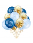 15 sztuk 12 Cal Szczęśliwy 2 lat Globo Urodziny Niebieski Różowy Złota Wzrosła Lateksowe Konfetti dla Dzieci Birthday Party deko