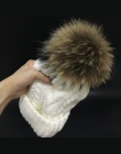 2018 kobiet kapelusze Dodać aksamitna Polar Wewnątrz Czapki Czapki Zimowe dla kobiet 100% Futro Szopa Pomponem Kapelusz Kobiet S