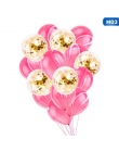 15 sztuk Różowy 'czarne Złoto Strona Dekoracji Marmuru Konfetti Balon Na Ślub Płeć Ujawnić Baby Shower Balon Z Wstążką