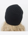 Kknitted czapka zimowa kobiety panie filcowy kapelusz turban szef wrap headwrap Kapelusz dziewczyny croceht czapki czapki dla ko