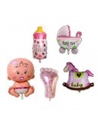 5 sztuk Dziecko 1st Balony Zabawki Zestaw Różowy Niebieski Numer Folia Kulki Powietrza Chłopiec Dziewczyna Zabawki Dekoracje Dla