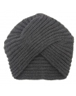 Kknitted czapka zimowa kobiety panie filcowy kapelusz turban szef wrap headwrap Kapelusz dziewczyny croceht czapki czapki dla ko