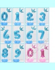 Niebieski Różowy Numer Balon party hat 520 Numer 0-9 Szczęśliwy Urodziny Dla Dzieci dzieci baby Boy Dziewczyna 100 dni