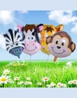 Nowy Mini Cartoon Mini Lew i Małpa & Tiger Zwierzęta Głowy Hel Foliowe nadmuchiwane Zabawki Zwierząt Powietrza Zabawki Dla Dziec