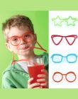 Hot! Śmieszne Miękkie Okulary Słomką Unikalne Elastyczne Picie Tube Party Dzieci Akcesoria Kolorowe Plastikowe dzieciak Zabawki 
