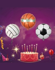 2 sztuk/partia 18 Cal Football Folia Cartoon Balony Dla Dzieci Birthday Party Dekoracje Śliczne Koszykówki, siatkówki balony