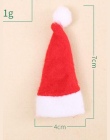 6 sztuk Mini Santa Claus Kapelusz Christmas Xmas party Wakacje Lollipop Top Topper Dekoracyjne Kreatywny Czapki Prezent Na Boże 