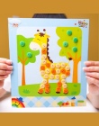 12 sztuk/partia Przycisk Puzzle Naklejki Handmade DIY Zabawki Dla Dzieci Montessori Speelgoed Brinquedo Brinquedos Juguetes Oyun