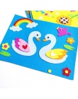 Cartoon Naklejki PODŁUBAĆ Zabawki Włókniny Czuł Kolaż Uroczy Dekoracji Naklejki Edukacyjne Prezenty Żaba Kaczka Swan 1 Zestaw Dz