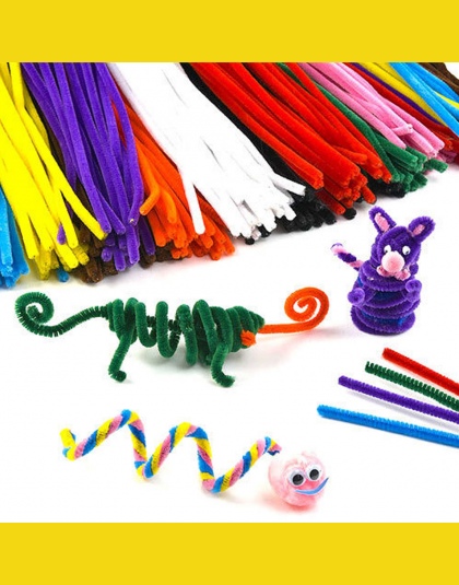 Wielokolorowych Chenille Pnie Rur Sprzątanie Handmade Diy rękodzieła Sztuki i Rzemiosła Materiał dzieci Kreatywność zabawki