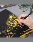 Nowe Miasto Motyw DIY Rysunek Obraz Malarstwo ścienne Zdrapka Miasta Złoty Night View Farby Sztuki Papieru Zabawki Decor Kreatyw