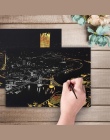 Nowe Miasto Motyw DIY Rysunek Obraz Malarstwo ścienne Zdrapka Miasta Złoty Night View Farby Sztuki Papieru Zabawki Decor Kreatyw