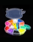 Kolorowe Gumowe Loom Zespoły Tkactwo Pleciony Elastyczna guma Narzędzie DIY Charms Kit Box Dzieci Wyplatania Zabawki dla Bransol