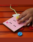Edukacja Nauka Edukacja Montessori Koraliki Sznurowania Pokładzie Drewniane Zabawki rodzicielstwo Przyszyć Guziki Arts Crafts DI