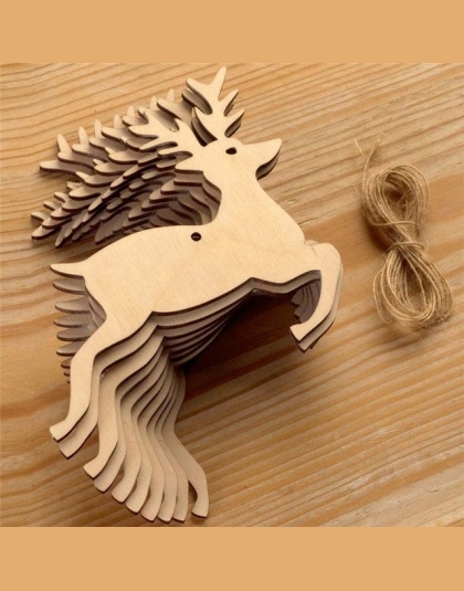 10 sztuk Drewniane Okrągłe Bombki Tagi Choinki Kulki Dekoracje Art Craft Ozdoby Boże Narodzenie Craft DIY Zabawki Gify Dla Dziec