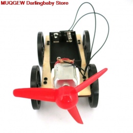 Mini Wiatr Powered DIY Car Kit Dzieci Kształceniem Rzemiosło Zabawki Hobby Śmieszne Gadżety Nowość Ciekawe Zabawki Prezent Urodz