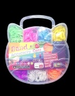 Guma Loom Zespoły Tkania Pleciona Bransoletka Narzędzie DIY Kit Box Wyplatania Kreatywność Zabawki dla Dzieci Dla Dzieci Dziewcz