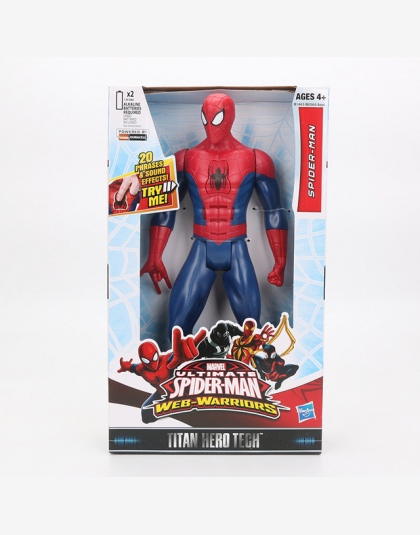 Marvel Zabawki 26-30 cm Elektroniczny OSTATECZNY SERII HERO Spiderman Spider-Man Captain America Postać TITAN Ultra PCV Action F