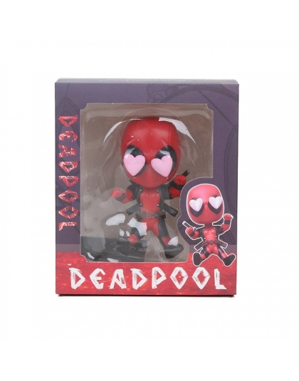 Nowy 10 cm Deadpool Marvel Zabawki Rysunku Bobble Głowy 1/10 Skala Malowane Wade Winston Wilson Superhero Kolekcjonerska Model L