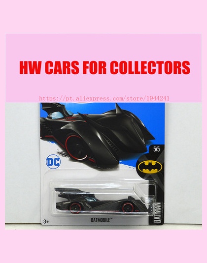 Nowi 2017 Hot Wheels 1: 64 Czarny Batmobil Metal Pojazdu Samochody Diecast Modele Kolekcja Zabawki Dla Dzieci Dla Dzieci