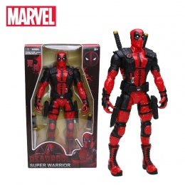 Nowy 33 cm Deadpool Marvel Zabawki Rysunku Bobble Głowy 1/10 Skala Malowane Wade Winston Wilson Superhero Kolekcjonerska Model L