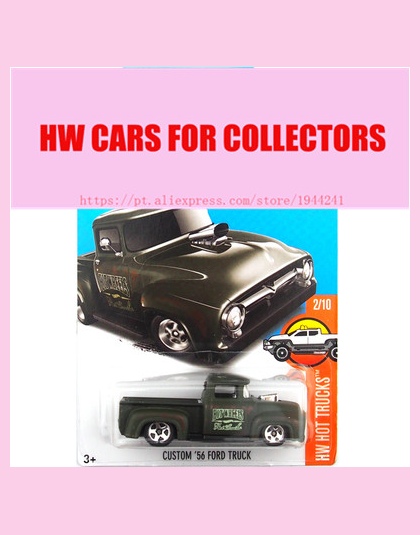 2017 Hot Wheels ciemny zwyczaj 56 ford truck Metal Diecast Pojazdu Samochody Kolekcja Zabawki Dla Dzieci Dla Dzieci Juguetes