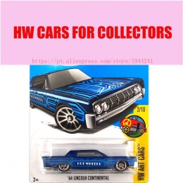 Nowi 2017 Hot Wheels 1: 64 Niebieski Lincoln Continental Metal Diecast Pojazdu Samochody Kolekcja Zabawki Dla Dzieci Dla Dzieci