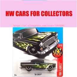 Nowi 2017 Hot Wheels 1: 64 55 Chevy Metal Diecast Pojazdu Samochody Kolekcja Zabawki Dla Dzieci Dla Dzieci Juguetes modele