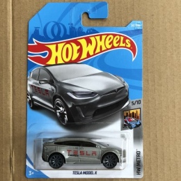 Nowościach 2018 8L Hot Wheels 1: 64 srebrzysty TESLA MODEL X Modeli Samochodów Kolekcja Dla Dzieci Zabawki Pojazdu Dla Dzieci ho