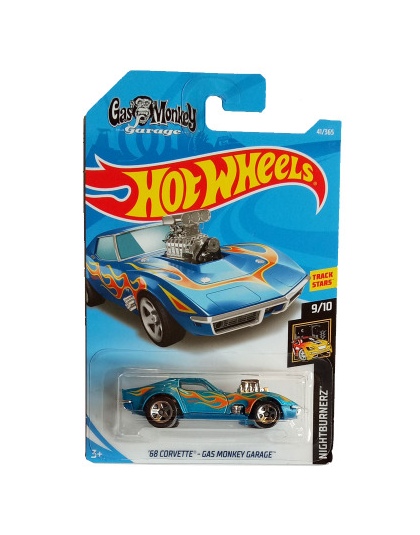 Nowościach 2018 8b Hot Wheels 1: 64 niebieski 68 CORVETTE-GAS MAŁPA Garaż Modele Kolekcja Dla Dzieci Zabawki Pojazdu dla Dzieci