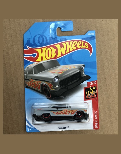 Nowości 2018 8n Hot Wheels 1: 64 szary 55th chevy Modeli Samochodów Kolekcja Dla Dzieci Zabawki Pojazdu Dla Dzieci hot samochody