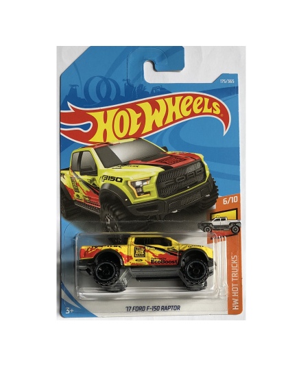 Nowości 2018 8 h Hot Wheels 1: 64 żółty 17 ford f350 raptor Samochód Modele Kolekcja Dla Dzieci Zabawki Pojazdu Dla Dzieci hot s