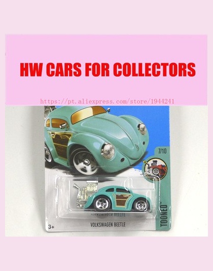 2017 New Hot Wheels 1: 64 niebieski volks beetle Modeli samochodów Metal Diecast Kolekcja Dla Dzieci Zabawki Samochodu Pojazdu J