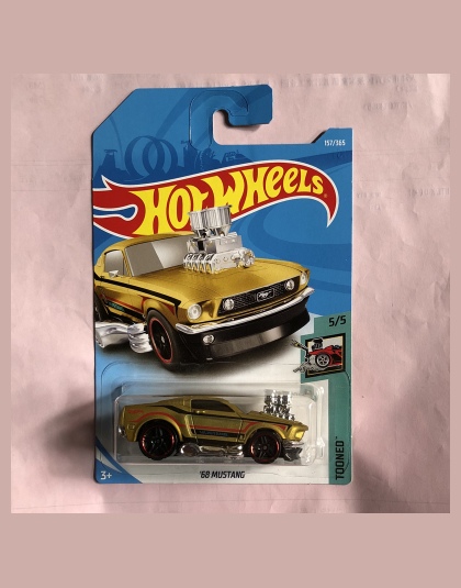 Nowości 2018 8g Hot Wheels 1: 64 złoty 68 ford mustang Modeli Samochodów Kolekcja Dla Dzieci Zabawki Pojazdu Dla Dzieci hot samo