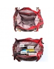 REALER marka kobiety torba drążą ombre torebka floral print torby na ramię panie pu leather tote bag czerwony/szary /niebieski