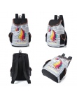 Miyahouse Cartoon Unicorn Drukowane Plecak Szkolny Dla Nastolatek Sznurek Deisgn Kobiet Podróży Plecak Płótnie Plecak Pani