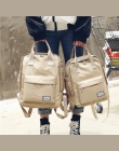 Harajuku minimalistyczny Wodoodporne Płótno Plecak małe świeże kobiet na Koreański College Student Travel Plecak Torba fala wiat
