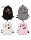 AIZHIYI Brand damska Plecak Floral Rose Druku Torba Duża Pojemność Nastolatki Szkoła Torba Plecak Plecaki dla Dziewczyn Kobiet