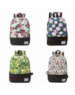 Miyahouse Kobiety Plecaki Dla Nastoletnich Dziewcząt Kwiatowy Drukowane Torby Szkolne Podróży Rozrywka Laptop Plecak Kobiet Canv