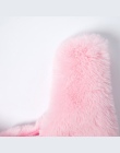 Zima Różowy Przyczynowy Dużego Ciężaru Torba Moda Futrzane Torebki dla Kobiet, Wykonane Przez Całe Kawałki Futra Sprzęgłowa Torb