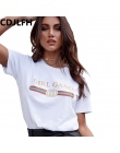 CDJLFH 2017 Koszulka Kobiety Moda Krótki Rękaw Lato Jesień Tshirt Retro kobiet Topy Tee Lady T Shirt Kobieta Sexy Koszulki biały