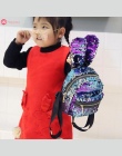 Mini Shining Cekiny Plecak Królik Ucho Plecak Na Ramię dla Kobiet Dziecko Dziewczyna Torba Podróżna Zipper Shiny Sac Ados Mochil