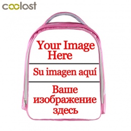 Dostosować Swój Obraz logo Nazwa Dzieci Torby Szkolne Dla Dziewcząt 13 Cal Cartoon Plecak Szkolny Różowy Przedszkole Torba